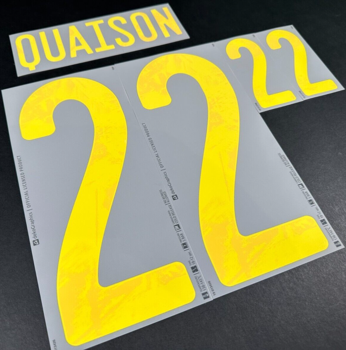 SWEDEN 2020 2021 OFFICIAL DekoGraphics QUAISON 22 AWAY PLAYER SIZE NAMESET