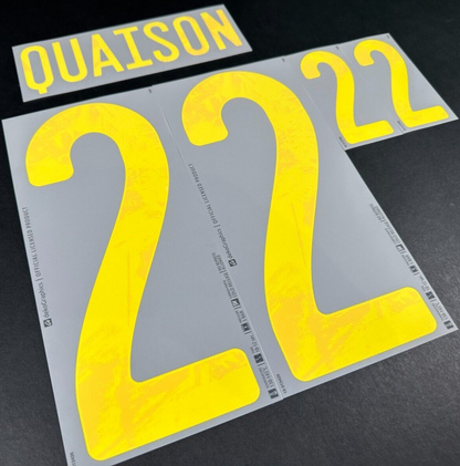 SWEDEN 2020 2021 OFFICIAL DekoGraphics QUAISON 22 AWAY PLAYER SIZE NAMESET