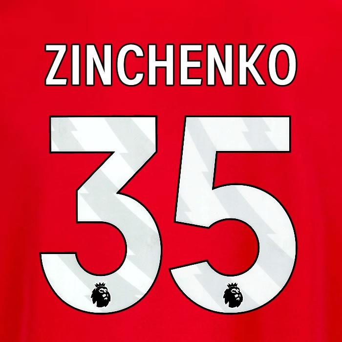 2025 2026 OFFICIAL NOTTINGHAM ZINCHENKO 35 WHITE HOME PLAYER SIZE NAMESET