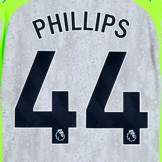 2025 2026 MANCHESTER CITY J. ALVAREZ 19 BLACK 3RD PLAYER SIZE NAME SET