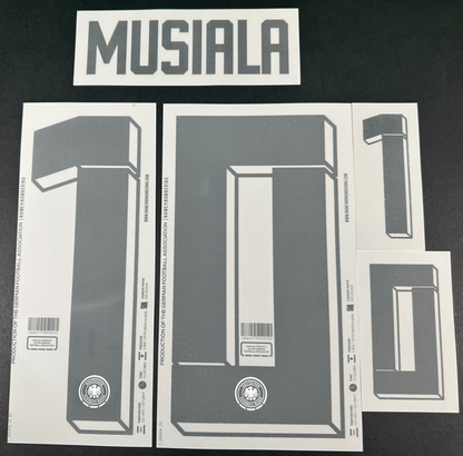 GERMANY 2024 2025 OFFICIAL NAME & NUMBERING MUSIALA 10 HOME PLAYER SIZE NAMESET