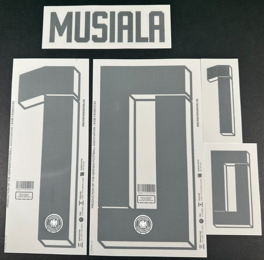 GERMANY 2024 2025 OFFICIAL NAME & NUMBERING MUSIALA 10 HOME PLAYER SIZE NAMESET
