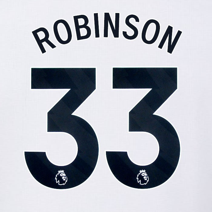 2024 2025 OFFICIAL FULHAM AVERY DENNISON ROBINSON 33 HOME PLAYER SIZE NAMESET