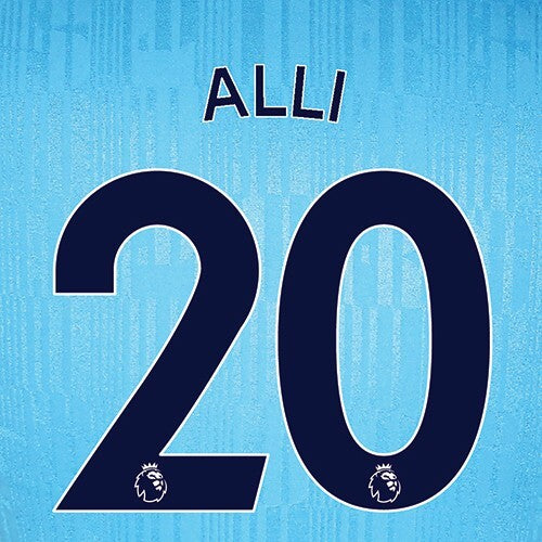 TOTTENHAM 2019-23 ALLI 20 OFFICIAL AVERY DENNISON NAVY PLAYER SIZE NAME SET
