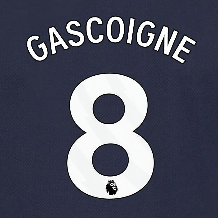 SPURS 2023 2024 GASCOIGNE 8 AVERY DENNISON WHITE AWAY PLAYER SIZE NAME SET