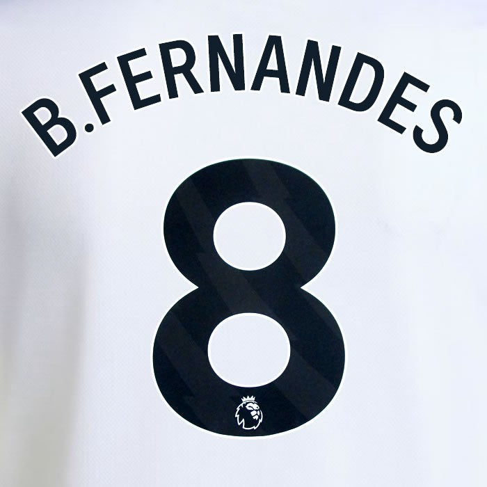 2025 2026 MANCHESTER UNITED B. FERNANDES 8 AWAY BLACK PLAYER SIZE NAMESET