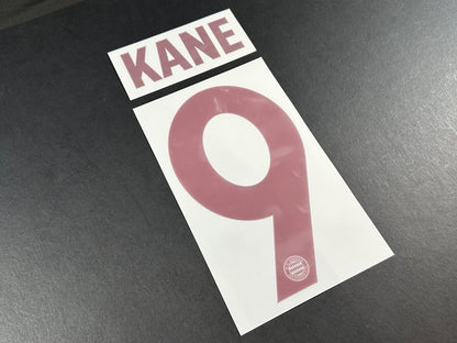 2024 2025 OFFICIAL BAYERN KANE 9 THIRD 3RD UCL RED PLAYER SIZE NAMESET