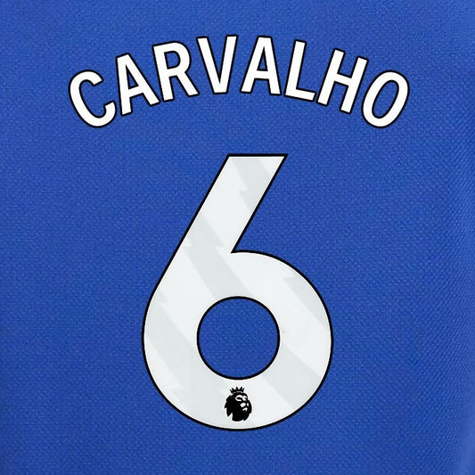 2023 2024 OFFICIAL CHELSEA CARVALHO 6 WHITE HOME PLAYER SIZE NAMESET