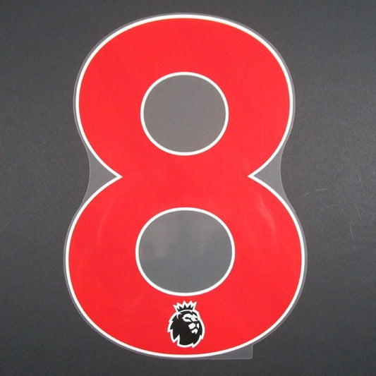 2023 2024 OFFICIAL AVERY DENNISON PREMIER LEAGUE PLAYER SIZE RED NUMBER 8