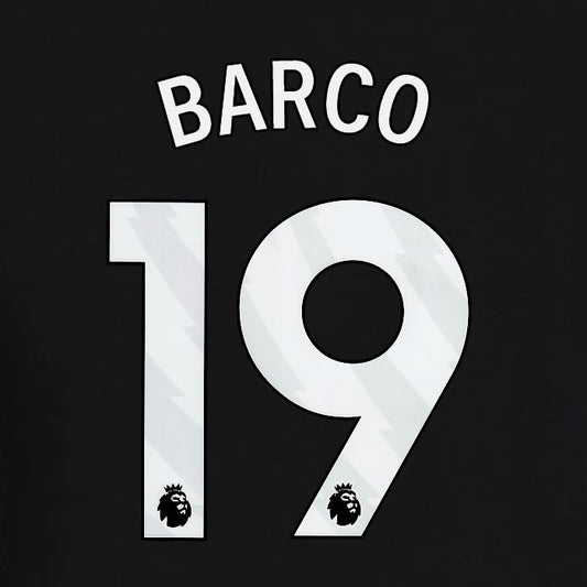 2023 2024 BRIGHTON BARCO 19 OFFICIAL WHITE AWAY PLAYER SIZE NAME SET
