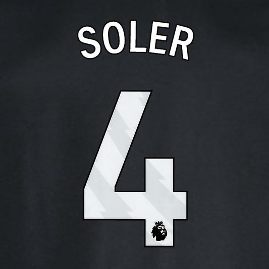 2024 2025 WEST HAM SOLER 4 OFFICIAL WHITE AWAY PLAYER SIZE NAMESET