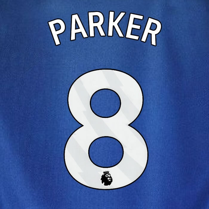 2023 2024 WEST HAM PARKER 8 OFFICIAL 3RD WHITE PLAYER SIZE NAMESET