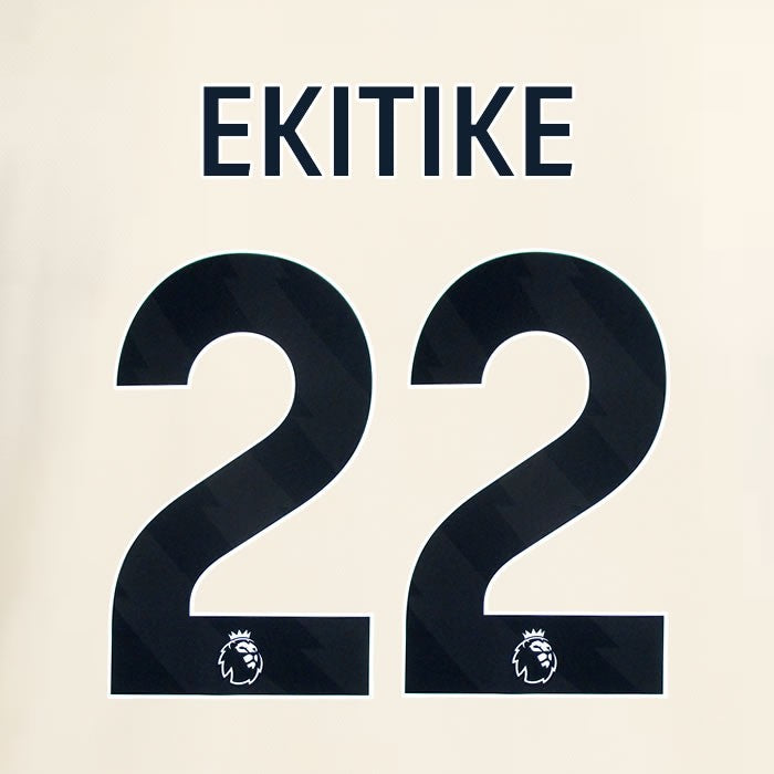 2025 2026 OFFICIAL LIVERPOOL EKITIKE 22 BLACK AWAY PLAYER SIZE NAMESET