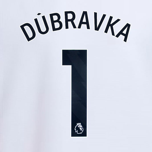 2024 2025 NEWCASTLE DUBRAVKA 1 OFFICIAL BLACK 3RD PLAYER SIZE NAME SET