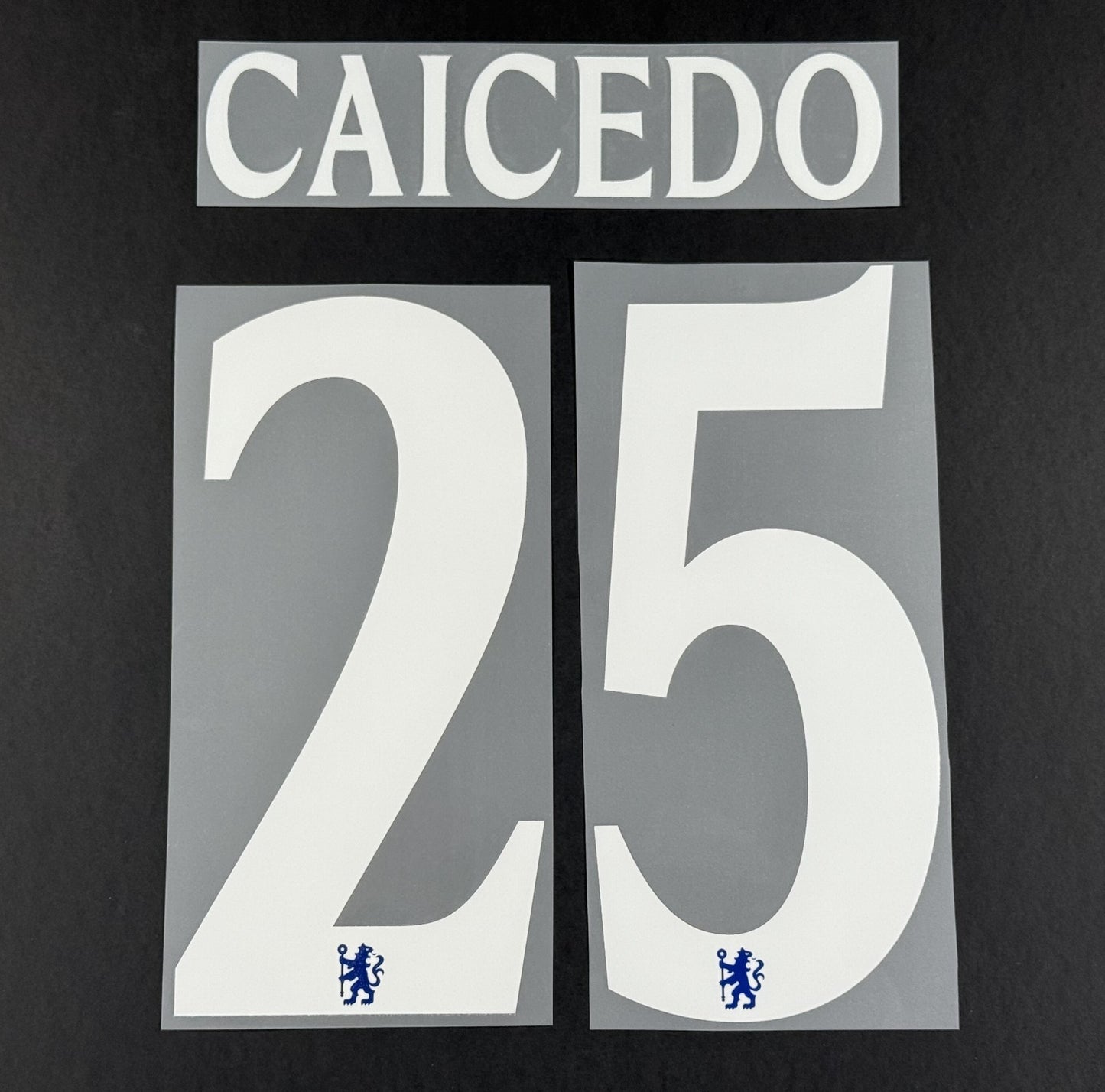 2025 2026 OFFICIAL CHELSEA CAICEDO 25 HOME CUP PRINT PLAYER SIZE NAMESET