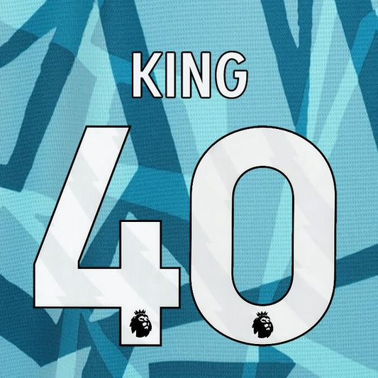 2023 2024 WOLVES 3RD KING 40 OFFICIAL WHITE PLAYER SIZE NAMESET