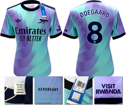 BNWT 2024/2025 ARSENAL F.C. ADIDAS 3RD SHIRT ODEGAARD 8