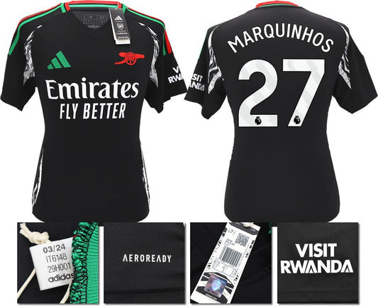 BNWT 2024/2025 ARSENAL F.C. ADIDAS AWAY SHIRT MARQUINHOS 27