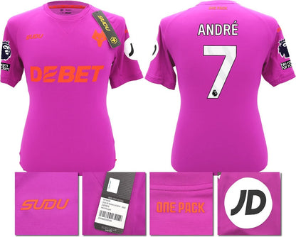 BNWT 2024/2025 WOLVES F.C. SUDU THIRD SHIRT ANDRE 7 + PATCHES
