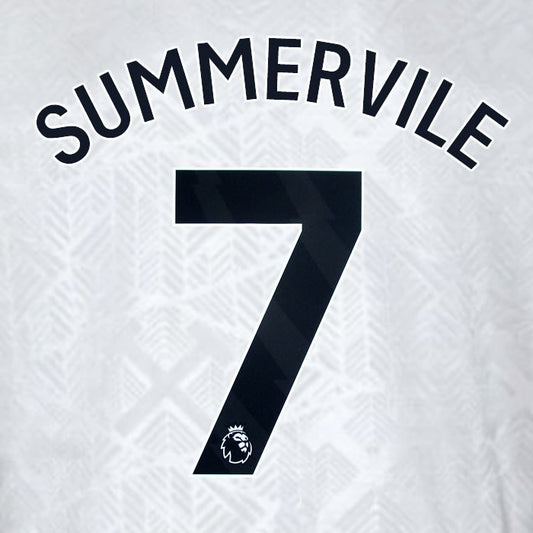 2024 2025 WEST HAM SUMMERVILE 7 OFFICIAL 3RD BLACK PLAYER SIZE NAMESET