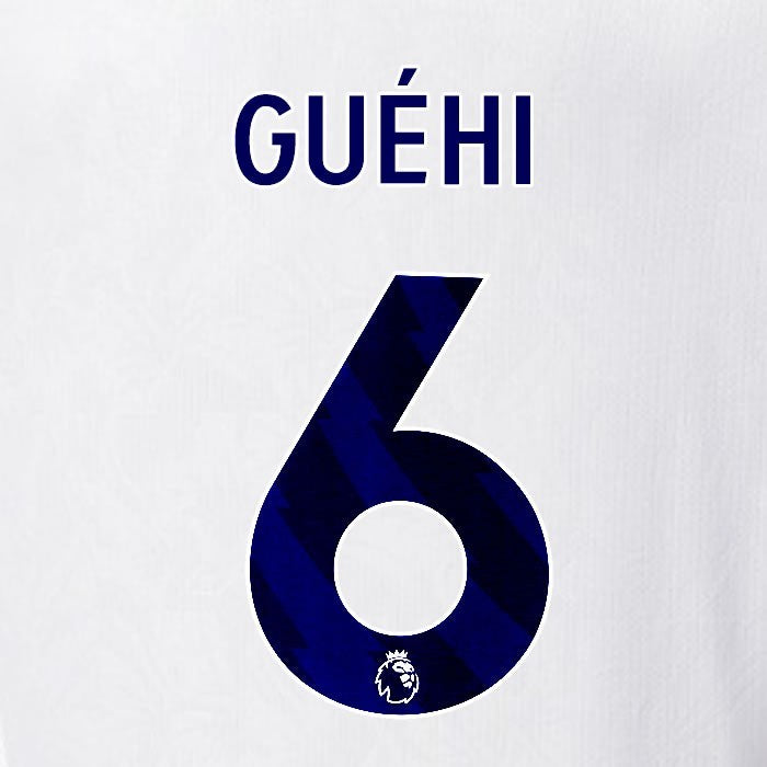 2025 2026 OFFICIAL CRYSTAL PALACE GUEHI 6 BLUE AWAY PLAYER SIZE NAMESET