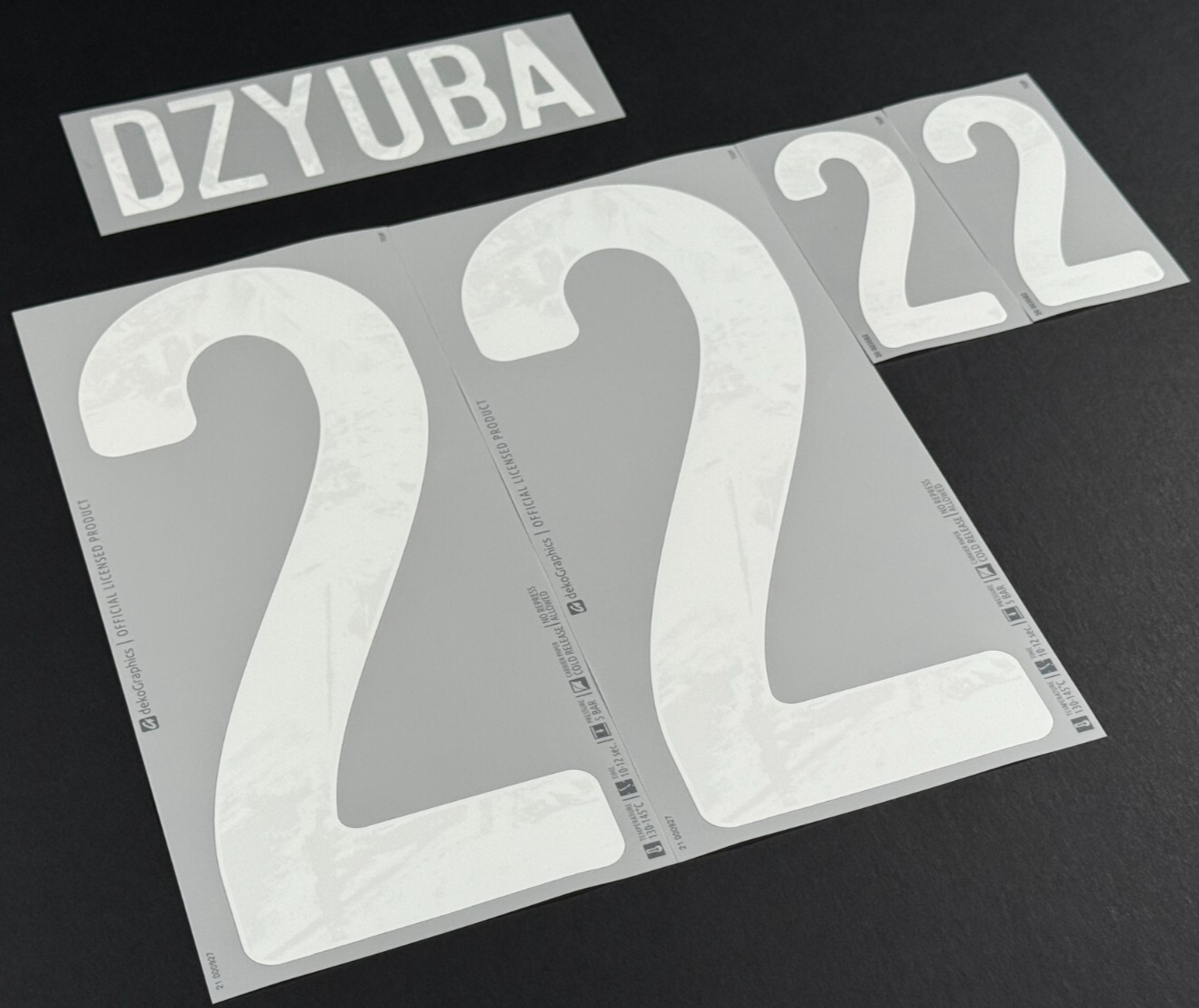 RUSSIA 2020 / 2021 OFFICIAL DZYUBA 22 WHITE PLAYER SIZE NAMESET 265MM