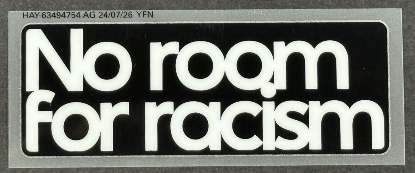 2023 2024 OFFICIAL AVERY DENNISON PREMIER LEAGUE NO ROOM FOR RACISM PATCH