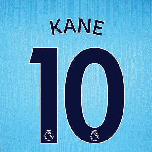 TOTTENHAM 2019-23 KANE 10 OFFICIAL AVERY DENNISON NAVY PLAYER SIZE NAME SET
