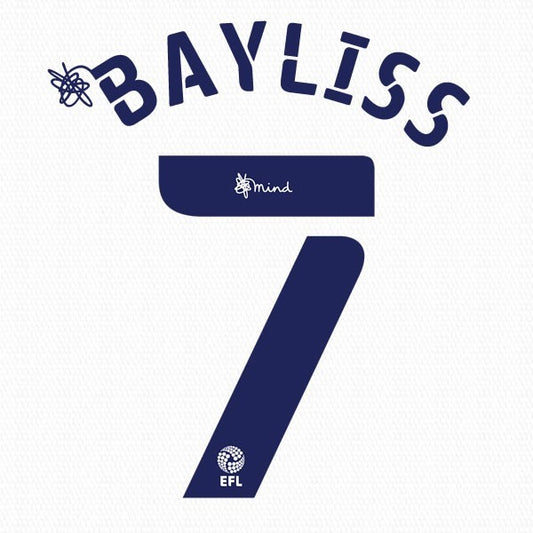 PRESTON 2020 2021 OFFICIAL BAYLISS 7 HOME PLAYER SIZE NAME SET