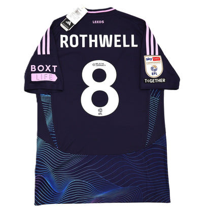BNWT ADIDAS 2024 2025 LEEDS UNITED THIRD ROTHWELL 8 + PATCHES SHIRT MEN'S MEDIUM