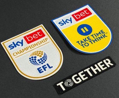 22 23 EFL SKY BET CHAMPIONSHIP OFFICIAL CHAMPIONSHIP SLEEVE PATCH SET