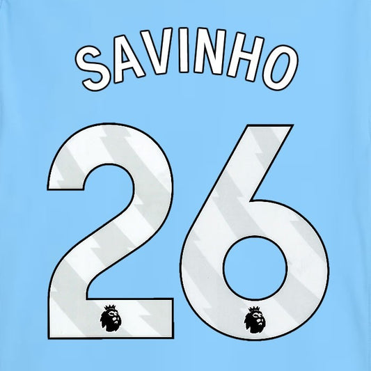 2025 2026 MANCHESTER CITY KUN AGUERO 10 WHITE HOME PLAYER SIZE NAME SET