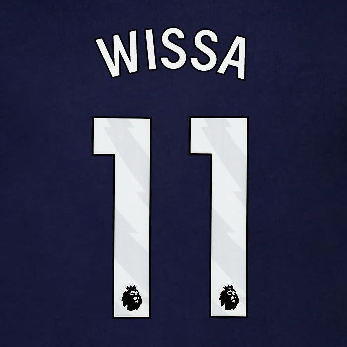 2023 2024 BRENTFORD WISSA 11 OFFICIAL WHITE 3rd PLAYER SIZE NAMESET