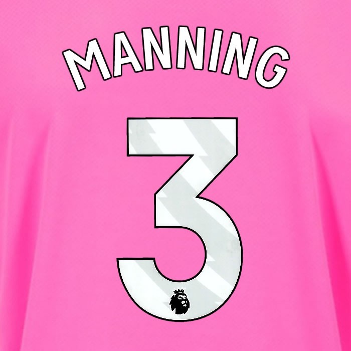 2024 2025 OFFICIAL SOUTHAMPTON MANNING 3 WHITE 3RD PLAYER SIZE NAME SET