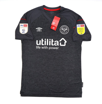 BNWT 2020 2021 UMBRO BRENTFORD AWAY SHIRT TONEY 17 + PATCHES MEN'S MEDIUM