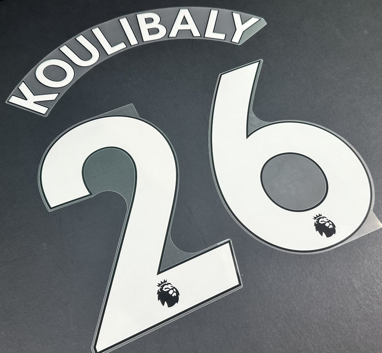 2022 2023 CHELSEA KOULIBALY 26 AVERY DENNISON WHITE PLAYER SIZE NAME SET