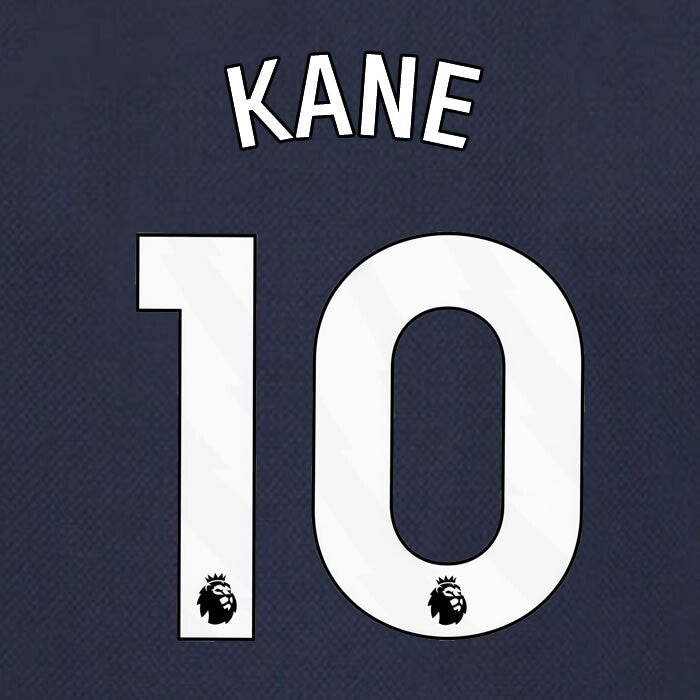 SPURS 2023 2024 KANE 10 AVERY DENNISON WHITE AWAY PLAYER SIZE NAME SET