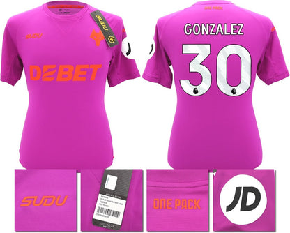BNWT 2024/2025 WOLVES F.C. SUDU THIRD SHIRT GONZALEZ 30 + PATCHES