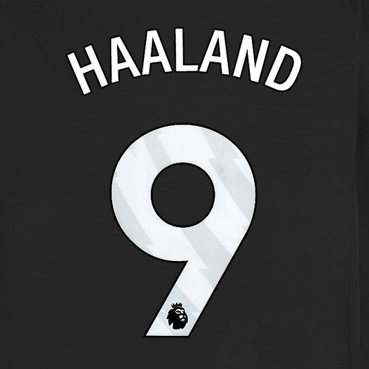 2025 2026 MANCHESTER CITY HAALAND 9 WHITE AWAY PLAYER SIZE NAME SET