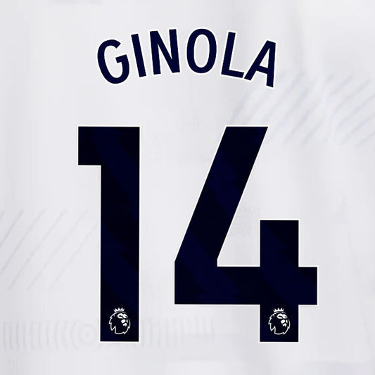 TOTTENHAM 2023/2024 GINOLA 14 AVERY DENNISON BLUE PLAYER SIZE NAME SET