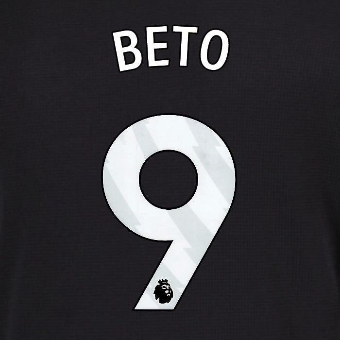 2025 2026 EVERTON BETO 9 OFFICIAL WHITE 3RD PLAYER SIZE NAMESET