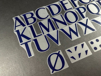 2022 2023 OFFICIAL AVERY DENNISON REAL MADRID HOME PLAYER SIZE LETTERS