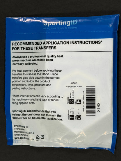 2024 2025 OFFICIAL SPORTING ID WSL CHELSEA CHAMPIONS SLEEVE PATCH