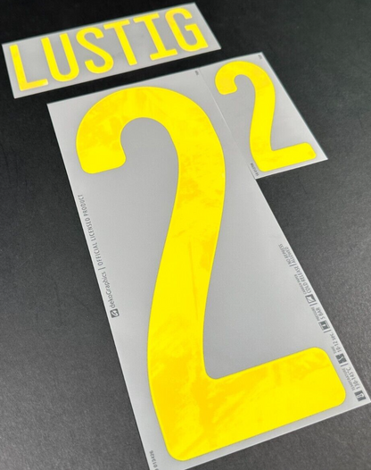 SWEDEN 2020 2021 OFFICIAL DekoGraphics LUSTIG 2 AWAY PLAYER SIZE NAMESET