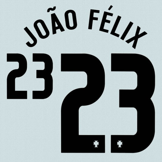 PORTUGAL 2020 2021 OFFICIAL SPORTING ID JOAO FELIX 23 AWAY PLAYER SIZE NAMESET