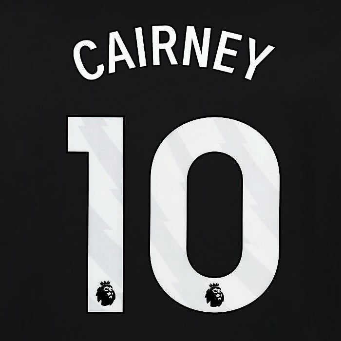 2023 2024 OFFICIAL FULHAM AVERY DENNISON CAIRNEY 10 3RD PLAYER SIZE NAMESET