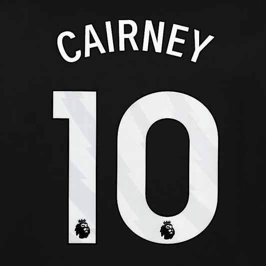 2023 2024 OFFICIAL FULHAM AVERY DENNISON CAIRNEY 10 3RD PLAYER SIZE NAMESET