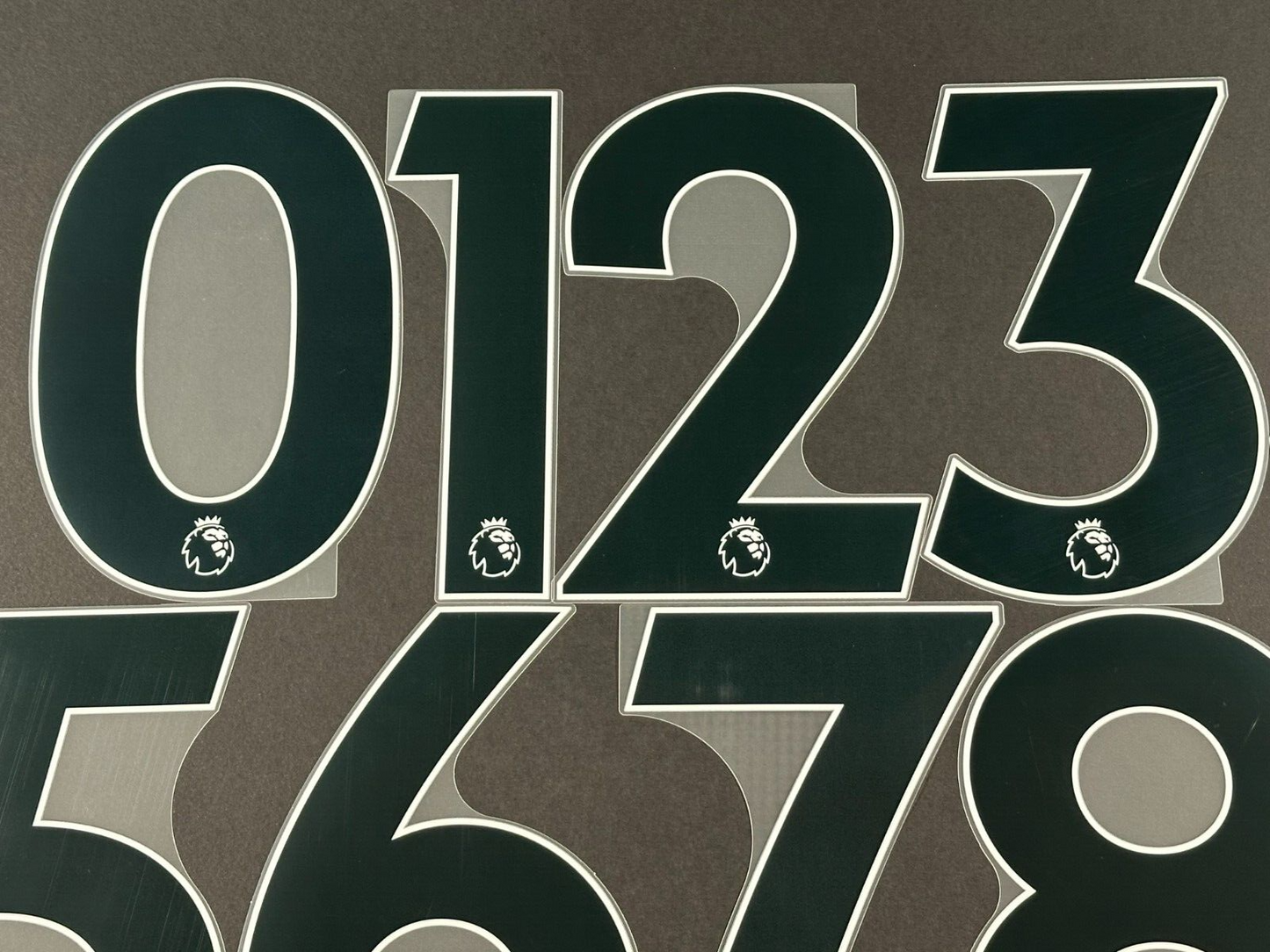 2019 - 2023 OFFICIAL AVERY DENNISON PREMIER LEAGUE BLACK PLAYER SIZE NUMBERS