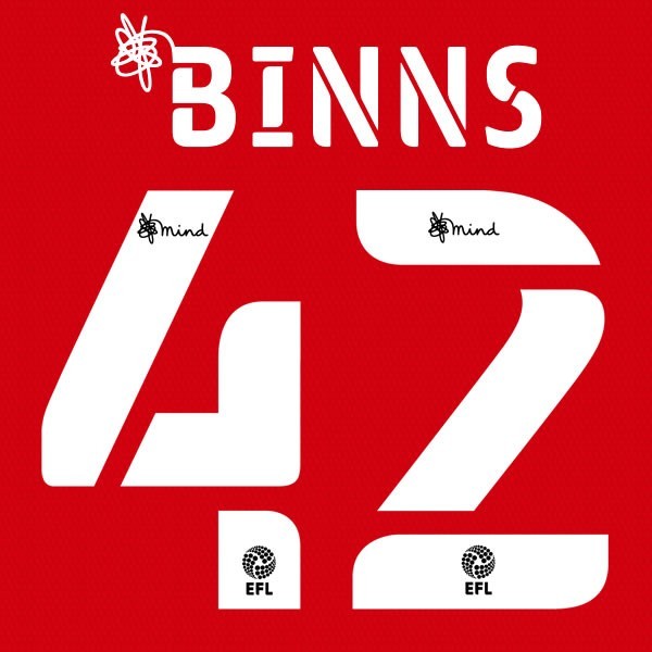 BARNSLEY 2020 2021 OFFICIAL BINNS 42 HOME PLAYER SIZE NAME SET