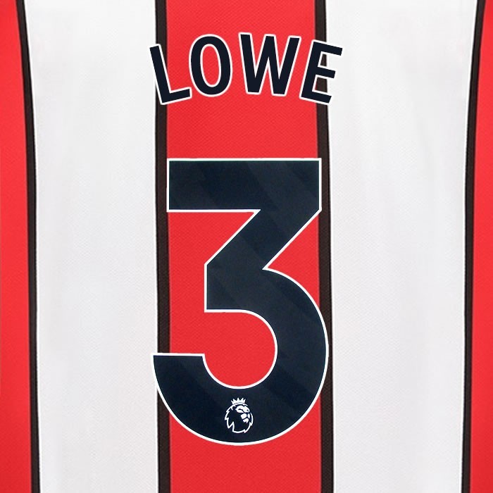 2023 2024 SHEFFIELD UNITED OFFICIAL LOWE 3 BLACK HOME PLAYER SIZE NAMESET